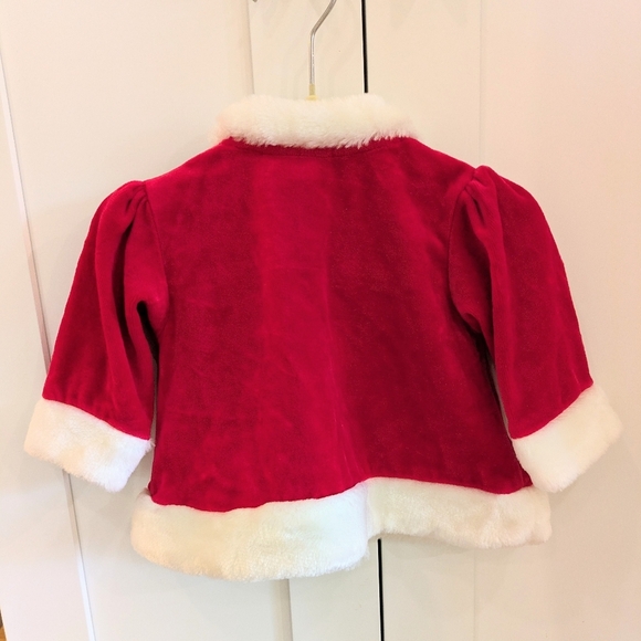Vintage Baby's 1st Christmas Red Sweater/Coat - Picture 2 of 5